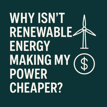 Why Isn’t Renewable Energy Making My Power Cheaper?