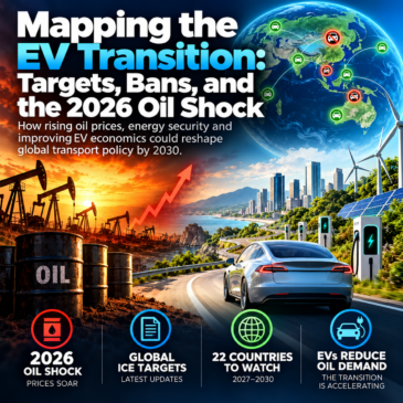 Mapping the EV Transition: Targets, Bans, and the 2026 Oil Shock